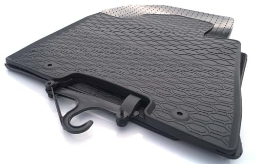 Gummimatten für Kia Sportage (QL) ab 2016> Gummi Fußmatten Matten Original Qualität (modernes Wabendesign) 4-teilig Schwarz