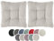 sleepling Stuhlkissen 2er-Set, Cord Optik, weicher Möbelstoff, 38 x 38 cm, Sitzkissen in Farbe beige