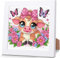 luckyarina Kuh Diamond Painting Kinder mit Rahmen- Tiere Diamant Painting Bilder kinder, Niedlich 5D Diamond Painting Kinder für 8 9 10 11 Jahre 18X18CM