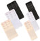 Pack of 6 Bra Extenders, 3 Rows, 2 Hooks, 3 Hooks, Elastic Bra Extension,Soft, Comfortable and Stretchy, Bra Closure, Elastic, Suitable for Women (Black, White, Skin Colour), Black, white, skin