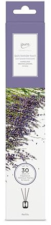 ipuro Essentials Scented Stick Lavender Touch - Raumduftstäbchen mit beruhigendem Lavendel & frischen Zitrusnoten - Duftstäbchen aus Holz ohne Flüssigkeit - Raumerfrischer - Raumduft Sticks ohne Vase
