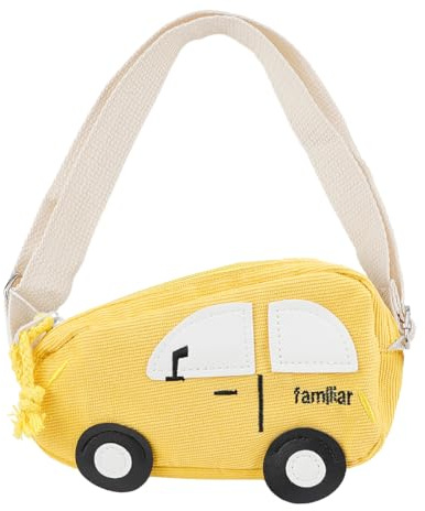 FERCAISH 1 Stück Kleinkind Crossbody, Geldbörse Mini Umhängetasche, Cartoon Autos Umhängetasche, für Mädchen Jungen