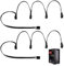 4-Pin PWM Fan Splitter Cable, 2 Pack Verlängerungskabel für Lüfter, PWM-Splitterkabel, mehrere Anschlüsse für Lüfter, Verlängerungskabel, Y-Splitterkabel, PC - Schwarz