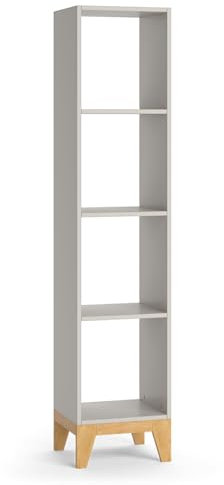 VitaliSpa Kinderregal Cashmere-Eiche Malia - 35x160x30 cm hergestellt aus Spanplatte - Bücherregal ideal fürs Kinderzimmer, funktionale Ordnung für kleine Räume