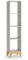 VitaliSpa Kinderregal Malia, Spielzeugregal für Faltboxen, Cashmere-Eiche, 35.2 x 159.5 cm