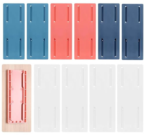 10 soportes adhesivos para enchufes, soporte adhesivo sin perforaciones, soporte autoadhesivo para regleta de alimentación en casa, oficina, escritorio, cocina, controles remotos, routers, soporte de