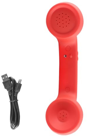 Gorise Roter Bluetooth-Retro-Hörer, kabelloser Telefonempfänger für Mobiltelefone im Retro-Stil, Bluetooth-Hörer