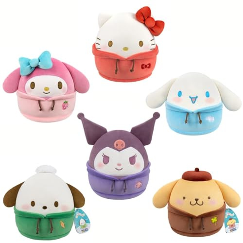 Squishmallows Original Sanrio 8-Inch Dabodabo Hoodie Kuromi – Official Jazwares Plush (Little)