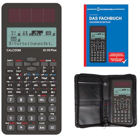 CALCOOM IQ Z8 Plus + 5 Jahre Garantie + Schutztasche + Fachbuch (Nachfolger des IQ-Z8)