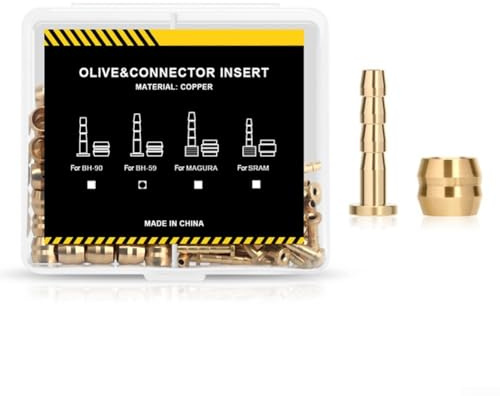 Fahrrad Bremsschlauch Verbinder und Olive Set 50 Komponenten für Sram funktioniert mit BH59/BH90/Magura (A)