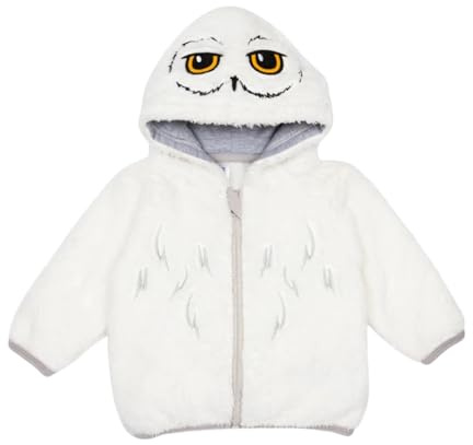 Blade & Rose | Harry Potter Hedwig Hoodie | Unisex Clothing For Babies & Toddlers | For Ages 6 Months - 6 Years | Yellow/Grey/White