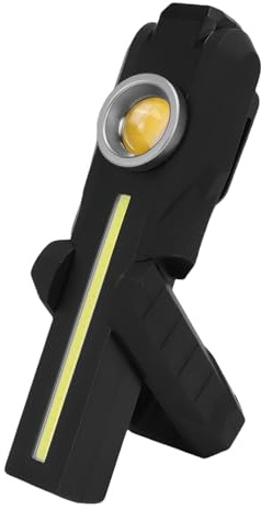 Yanmis Car Detailing Light, 500LM Rechargeable Paint Inspection Light with Magnetic Base and Hook, USB Rechargeable Foldable Automotive LED Work Lamp