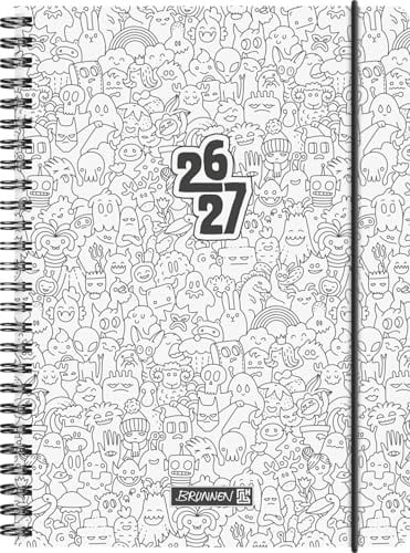 Schülerkalender 2026/2027 ZENart | A5, Kunststoff: 2 Seiten = 1 Woche ; Kalendarium: 18 Monate Juli 2026 bis Dezember 2027