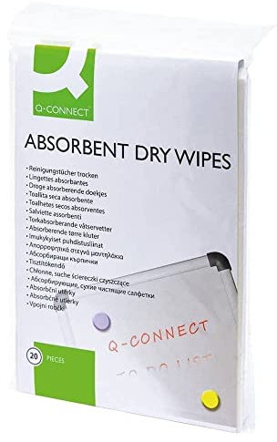 Q-Connect KF04506 EDV-Reinigungsmittel Reinigungtücher saugfähig