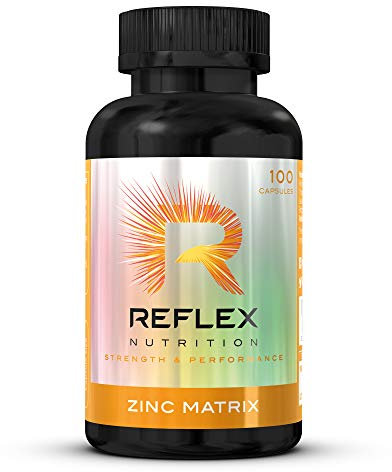 Reflex Nutrition Zinc Matrix - Magnesium, Zinc, Vitamin B6, Boron & Copper Supplement - Fatigue and Tiredness Supplements - Normal Muscle Function - Support Metabolism and Immune System (100 Capsules)