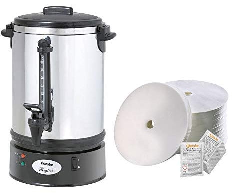 Bartscher Rundfilter Kaffeemaschine Regina Plus 40T + 500 Rundfilter + Entkalker