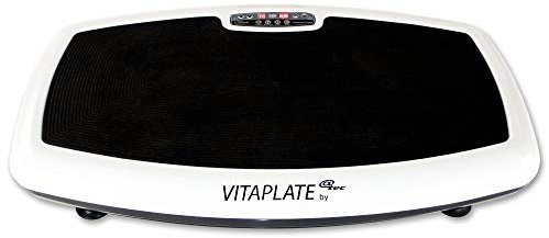 @tec Vibrationsplatte, Vitaplate Vibration Trainings-Gerät, effektiver Vibrationstrainer, Sport Rüttelplatte, Fernbedienung & großer Trainingsfläche 77x46x14cm