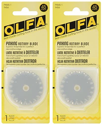 Olfa PIB45-1 Lot de 2 recharges pour lame rotative 45 mm