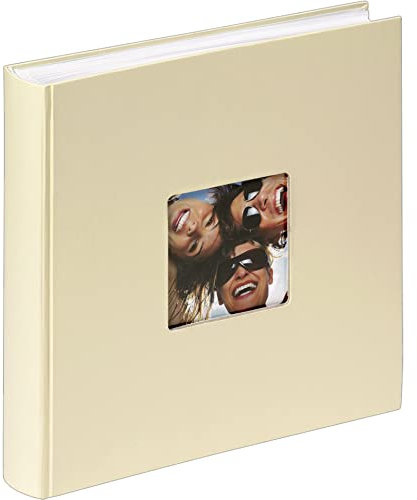walther design Fotoalbum creme 30 x 30 cm mit Cover-Ausstanzung, Fun FA-208-H