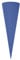 Rayher 7134109 Schultüte, aus Pappe zum Basteln und Selbstgestalten, Rohling ohne Verschluss für Zuckertüte, rund, blau, 70 cm