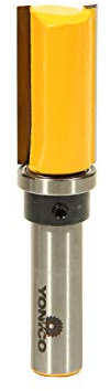 Yonico 14137 - Flush Trim Template Router Bit, Diameter: 3/4, Cutting Height: 1-1/2 - 1/2 Shank
