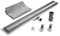 KOBERT GOODS Edelstahl-Rinne TG01-70cm mit Siphon und Haarsieb als Komplett-Set Boden und Dusch-Ablauf Befliesbar Unterschiedliche Muster und Variationen in den Größen 50-120cm erhältlich