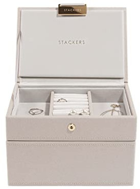 Stackers | Mini-Schmuckschatulle, 2-teiliges Set, Farbe: Taupe