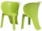 SoBuy KMB12-GRx2 2er Set Kinderstuhl mit Lehne Elefant Stuhl Stühlchen Cartoon Sitzhocker Grün Sitzhöhe 32cm