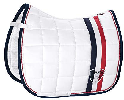 Eskadron Basic Big Square White, Navy u. Chilli red, Größe:Vielseitigkeit (VS), Farbe:White
