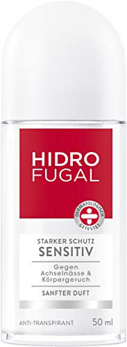 Hidrofugal Sensitiv Roll-On, Deo-Roller mit sanftem Duft, hochwirksames Anti-Transpirant mit Panthenol für sanfte Achselpflege, 50 ml