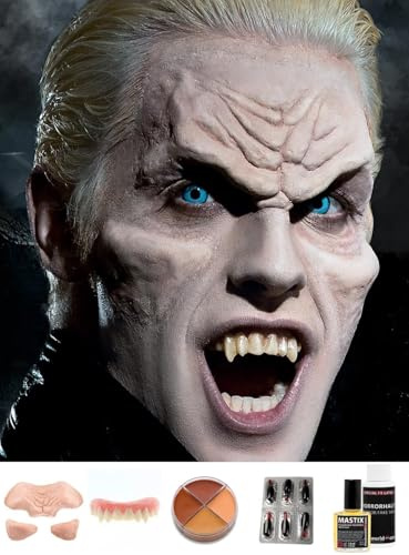 Maskworld Hochwertiges Make-Up Deluxe Set Vampir - Kostüm-Accessoire für Halloween, Karneval & Horror-Event