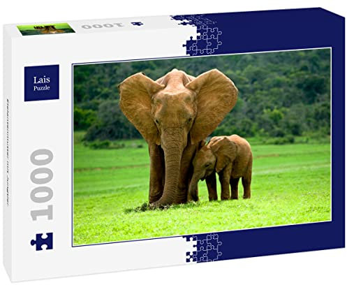 Lais Puzzle Elefantenmutter mit Jungtier 1000 Teile