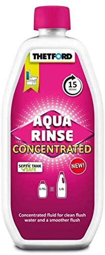 1 unidad – Aqua Rinse concentrado 0,75 litros Thetford para inodoros portátiles y tanques autocaravanas