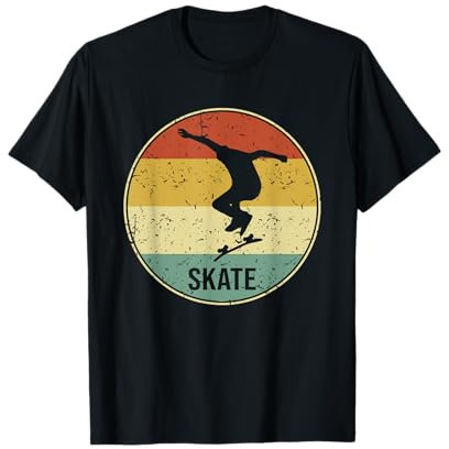 Skater Vintage Skateboard Retro Skateboarder Grafik T-Shirt