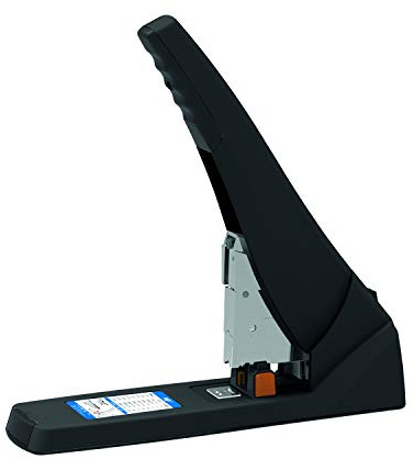MP - Industrieller Handtacker, Heftgerät 200 Blatt, Heftgerät Büro, Farbe Schwarz