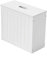 Wooden Bathroom Storage Unit, Free Standing Toilet Paper Holder, Compact Wooden Shaker Bathroom Box, Multi-Purpose Cleaning Tidy Box Bathroom Cabinet (White)