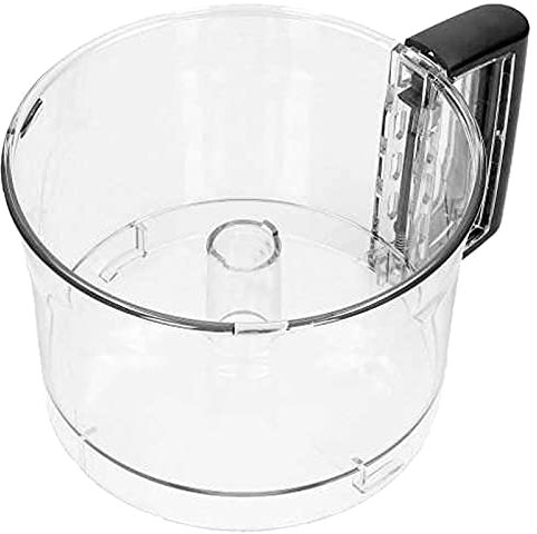 SPARES2GO Main Mixing Bowl with Black Handle Compatible with Magimix 4150 4200 XL Food Processor