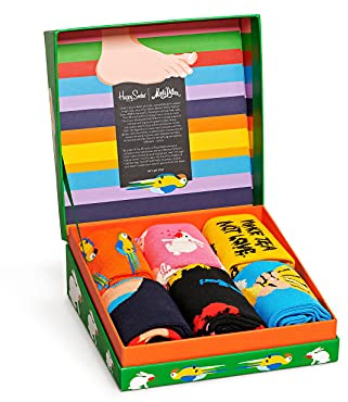 Happy Socks Unisex 6 Pack Monty Python Gift Set, Multicolor, 36-40 EU