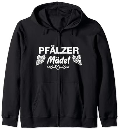 Pfalz Pfalzkind Pfälzer Mädel Pfälzerin Geripptes Spruch Kapuzenjacke