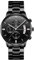 ROSEBEAR Herren Analog Quarz Uhr, Chronograph Mit Mehreren ZifferbläTtern 30M Wasserdicht Herren Businessuhr Edelstahlarmband (Black-Silver-Black)