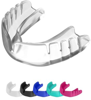 OPRO Snap-Fit Mundschutz für Boxen, Kampfsport, MMA, Erwachsene & Kinder – Stoßfester Zahnschutz für Hockey, Kickboxen, Rugby – Sofort-Passform – Mit zahnärztlicher Garantie