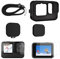 Coque en Silicone Compatible avec Gopro Hero 12 11 10 9 Black, Étui de Protection en Silicone, Film de Protection en Verre, Capuchon d'objectif et Lanière, Kit d'accessoires