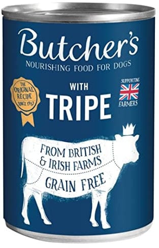 Butcher’s Nourishing Wet Dog Food with Tripe Tinned 1200g x 10 | Dog food wet with High Protein & Calorie | Nourishing Tinned Dog Food – Ideal for All Breeds | Dog Wet Food