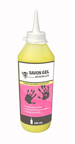 Méduze - Savon gel microbilles pour le lavage des mains en atelier 500mL - Abrasifs 100% naturels