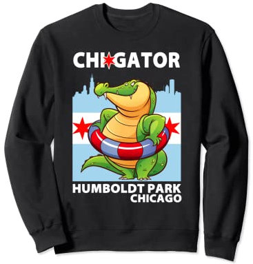 Chigator Gator Uhr Chicago Humboldt Park Rettungsgeschenk Sweatshirt