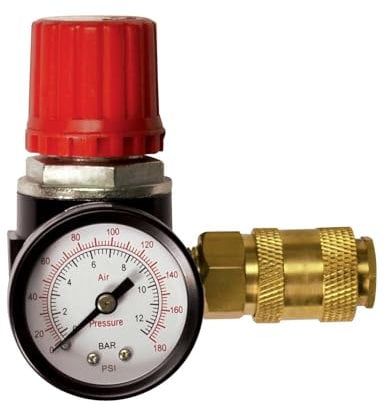 Stanley Reducteur de pression ¼ pouce – Pressostat Compreseur avec manomètre et vanne d'air – Pressostat 12 bars – Piece Detachee Compresseur Contrôle précis de la pression