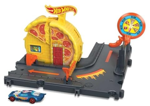 Hot Wheels Mattel City Speedy Pizza Pick-Up/from Assort