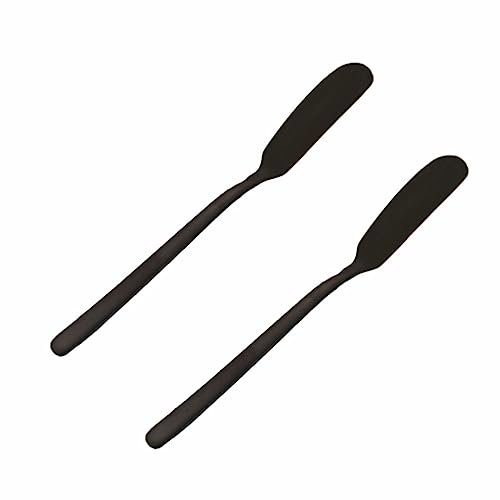 Wambere 6 pieces 16.5 cm × 1.8 cm stainless steel butter knife butter knife with long handle table knife cheese knife set cheese knife breakfast knife butter knife for cheese cakes bread dessert,