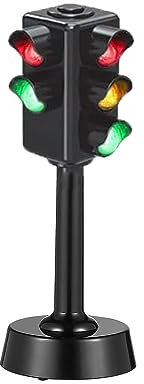zalati Ampel-Spielzeug, Mini-Ampel mit LED-Lampe und Geräuschen für pädagogisches Lernspielzeug, Szenenbau, Puppenhaus-Dekoration