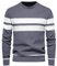 Genfien Jersey para Hombre Jersey de Cuello Redondo Jersey de Punto para Hombre Básico Cálido